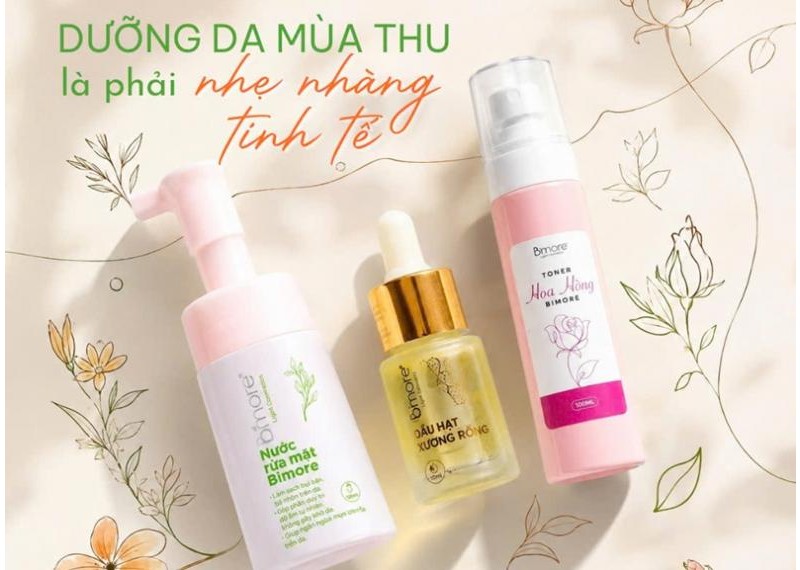 Dưỡng da mùa thu là phải nhẹ nhàng tinh tế