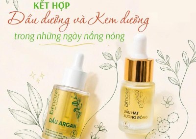 Kết hợp dầu dưỡng và kem dưỡng trong những ngày nắng nóng