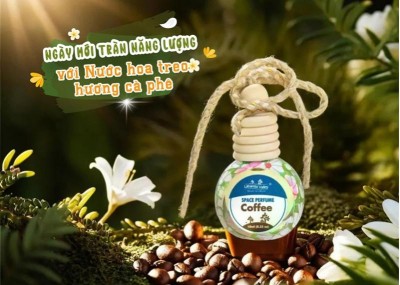 Ngày mới tràn năng lượng với Nước hoa treo hương cà phê
