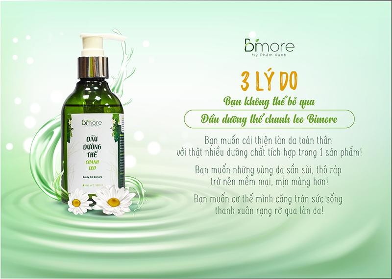 3 lý do bạn không thể bỏ qua dầu dưỡng thể chanh leo BiMore 