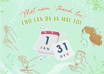 Một năm "thanh lọc" cho làn da và mái tóc