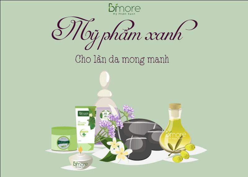 Mỹ phẩm xanh cho làn da mong manh