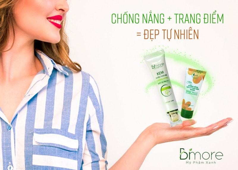 Đẹp tự nhiên chỉ bằng kem chống nắng và son môi