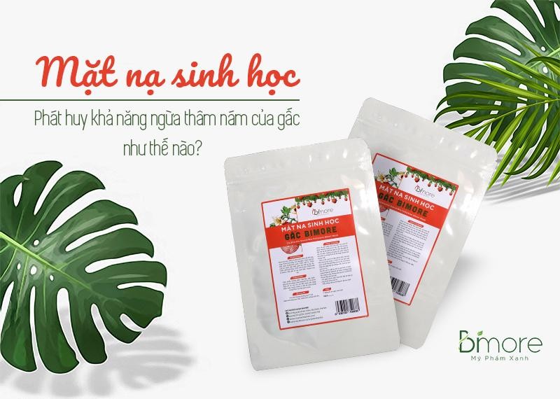 Mặt nạ sinh học phát huy khả năng ngừa thâm nám của gấc như thế nào?