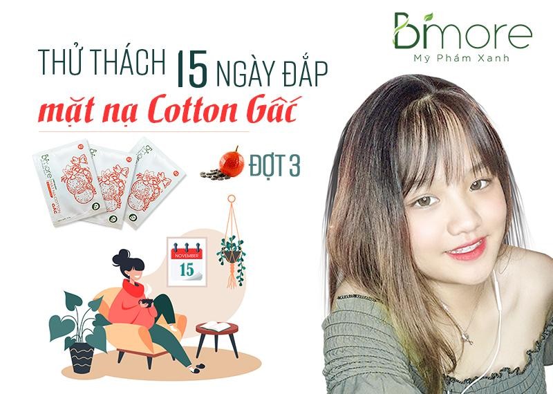 Thử thách đắp mặt nạ Gấc trong 15 ngày liên tiếp (đợt 3)