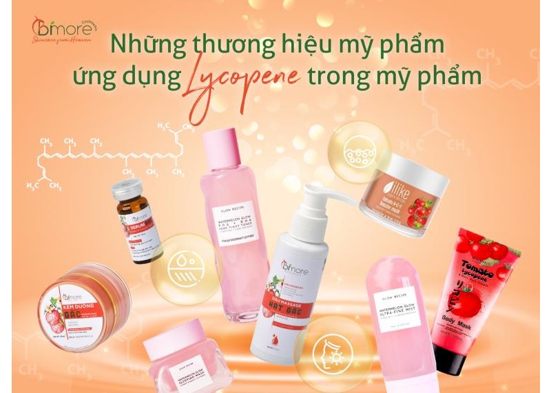 Những thương hiệu ứng dụng Lycopene trong mỹ phẩm 