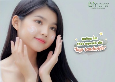Dưỡng ẩm theo nguyên tắc "kẹp sandwich"