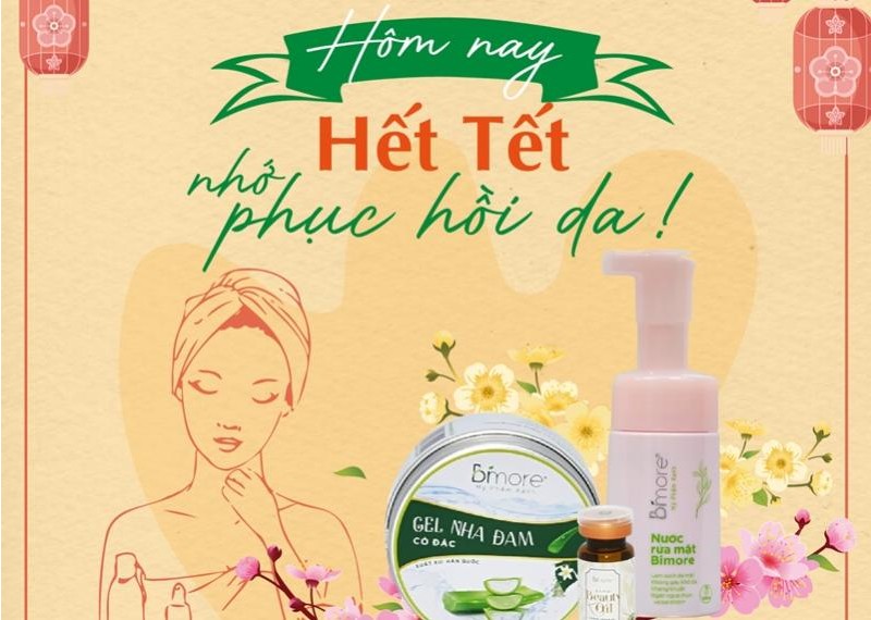 Hôm nay hết Tết, nhớ phục hồi da! 