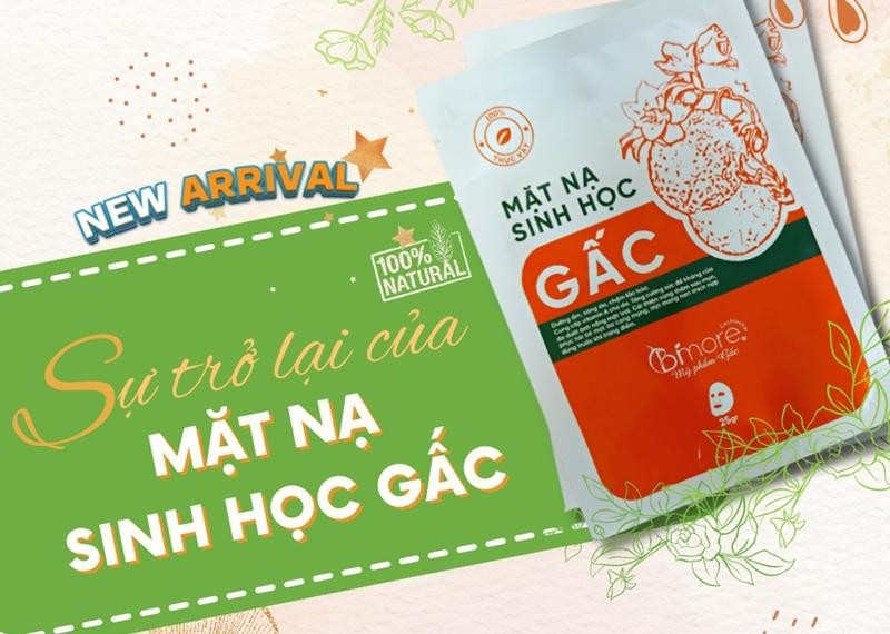 Sự trở lại của mặt nạ sinh học gấc