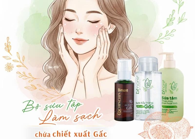 Bộ sưu tập làm sạch chứa chiết xuất gấc