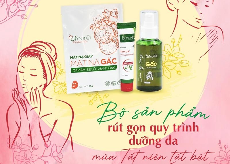 Bộ sản phẩm rút gọn quy trình dưỡng da mùa tất niên tất bật