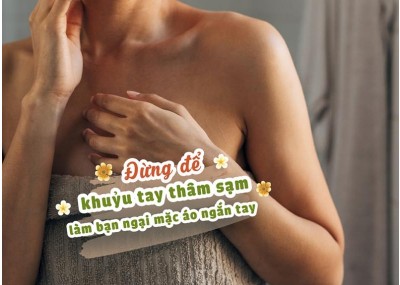 Đừng để khuỷu tay thâm sạm làm bạn ngại mặc áo ngắn tay 