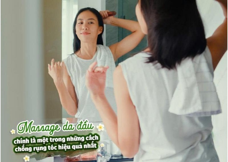 Massage da đầu chính là một trong những cách chống rụng tóc hiệu quả nhất