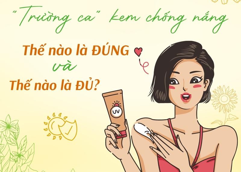 "Trường ca" kem chống nắng: thế nào là đúng và thế nào là đủ?