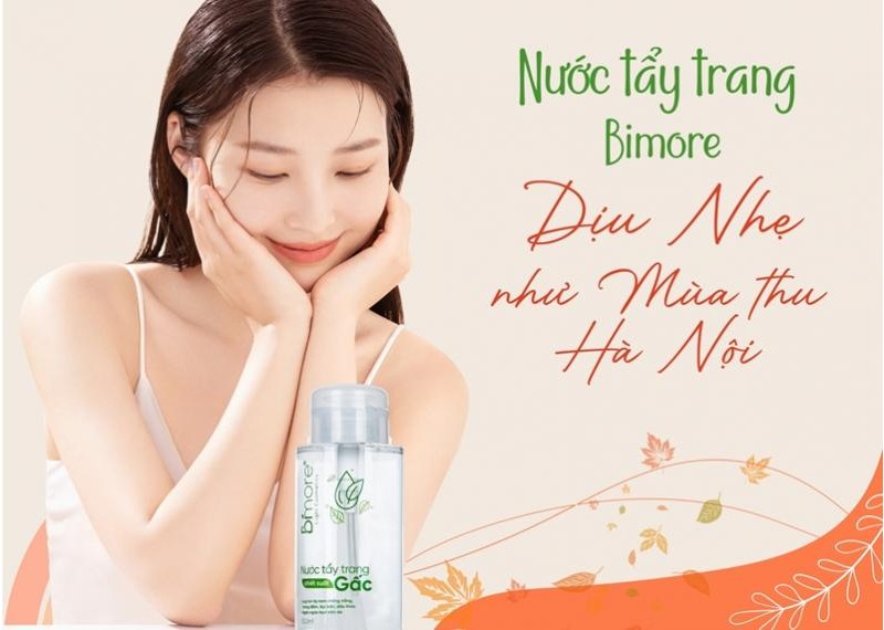 Nước tẩy trang chiết xuất gấc - Dịu nhẹ như mùa thu Hà Nội