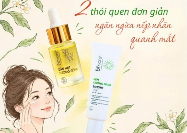 2 thói quen đơn giản giúp ngăn ngừa nếp nhăn quanh mắt