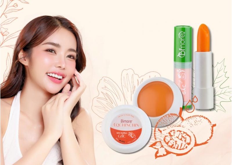 Bí quyết môi mềm mịn, lên màu đẹp nhờ lycopene trong son gấc 