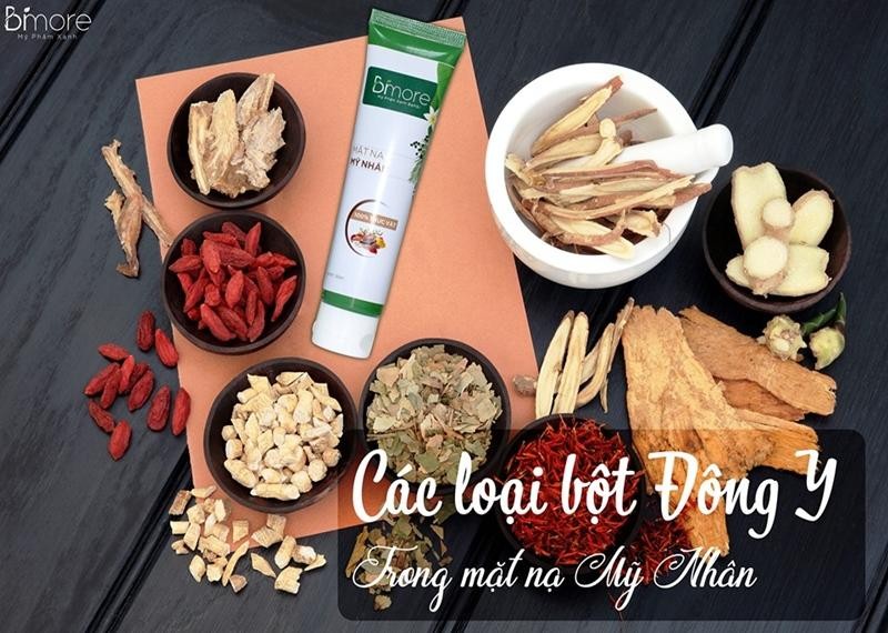 Cùng tìm hiểu 3 loại bột Đông Y trong Mặt nạ Mỹ nhân