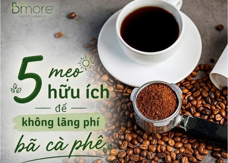 5 mẹo hữu ích để không lãng phí bã cà phê 