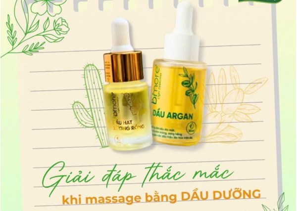 Giải đáp thắc mắc khi massage bằng dầu dưỡng