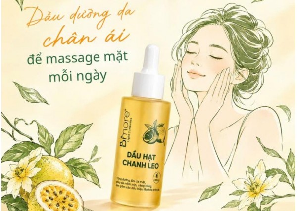 Dầu dưỡng da chân ái để massage da mặt mỗi ngày