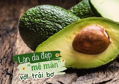 Làn da đẹp “mê mẩn” với trái bơ