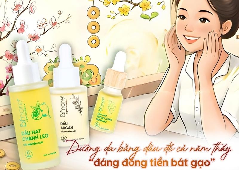 Dưỡng da bằng dầu để cả năm thấy "đáng đống tiền bát gạo"