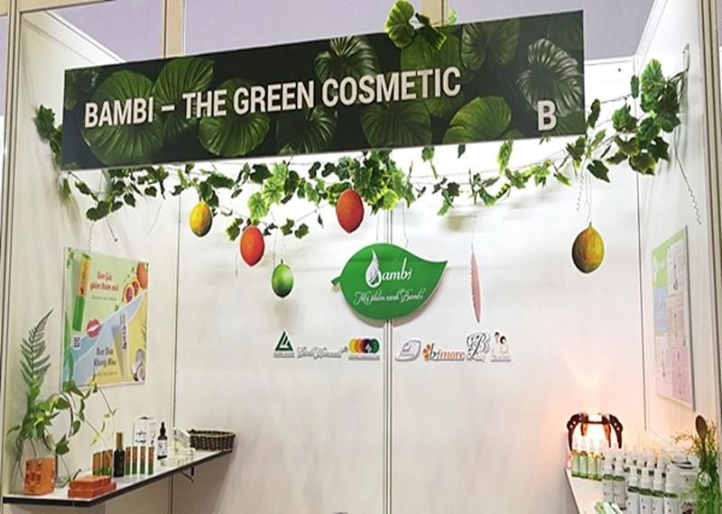 Mỹ phẩm thuần Việt của Bambi gây chú ý tại Mekong Beauty Show