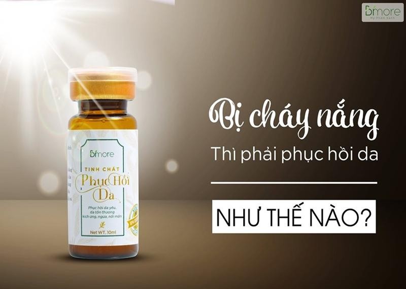 Bị cháy nắng thì phải phục hồi da như thế nào?