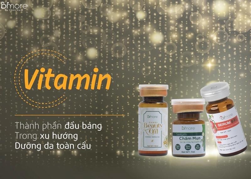 Sản phẩm nào của Mỹ phẩm xanh Bambi chứa Vitamin C?