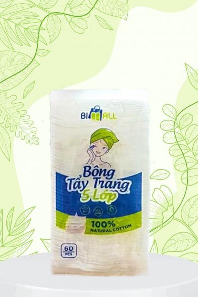 Bông tẩy trang 5 lớp 