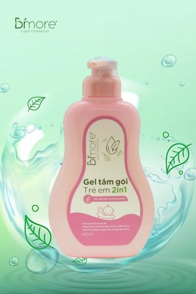 Gel tắm gội trẻ em 2in1