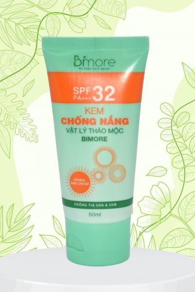 Kem chống nắng vật lý thảo mộc