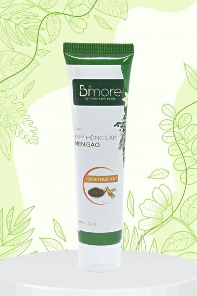Kem hồng sâm men gạo