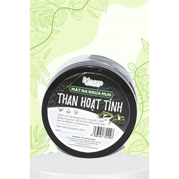 Mặt nạ than hoạt tính ngừa mụn