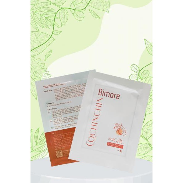 Combo 10 Mặt nạ cotton gấc